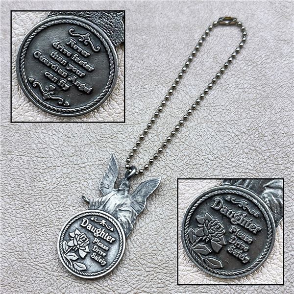 GUARDIAN ANGEL DAUGHTER DRIVE SAFELY KEYCHAIN
