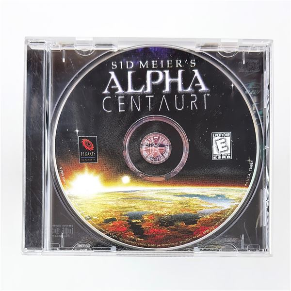 SID MEIER'S ALPHA CENTAURI PC COMPUTER GAME CD