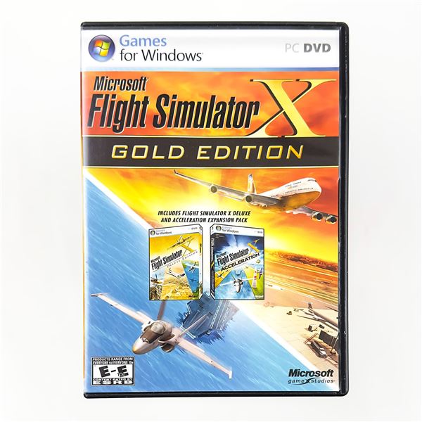 MICROSOFT FLIGHT SIMULATOR X GOLD EDITION GAME