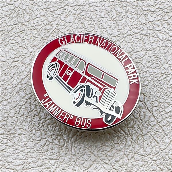 GLACIER NATIONAL PARK JAMMER BUS ENAMEL PIN