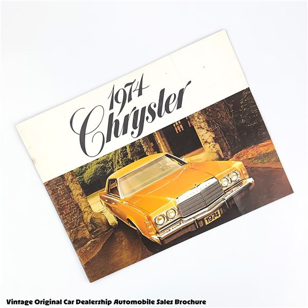 VINTAGE 1974 CHRYSLER AUTOMOBILE SALES BROCHURE