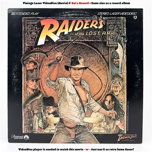 RAIDERS OF THE LOST ARK LASERDISC LD VIDEO DISC