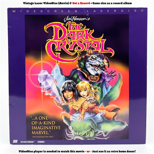 THE DARK CRYSTAL LASERDISC LD VIDEO DISC