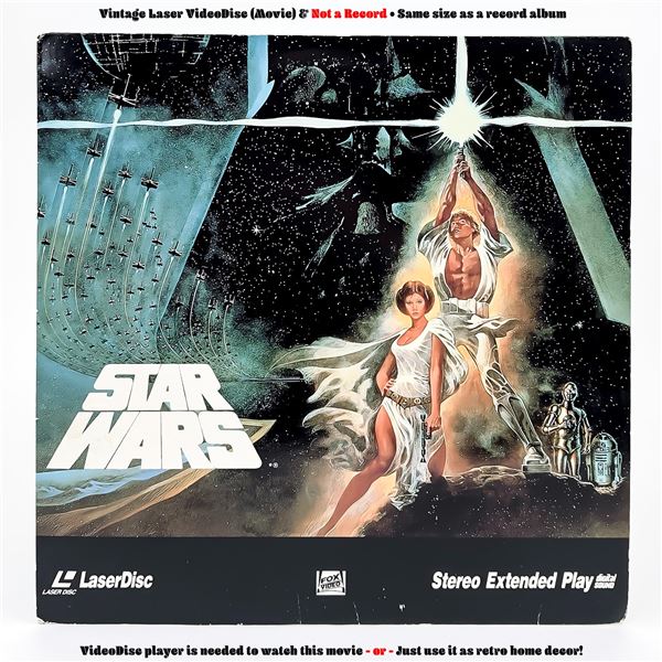STAR WARS LASERDISC LD VIDEO DISC