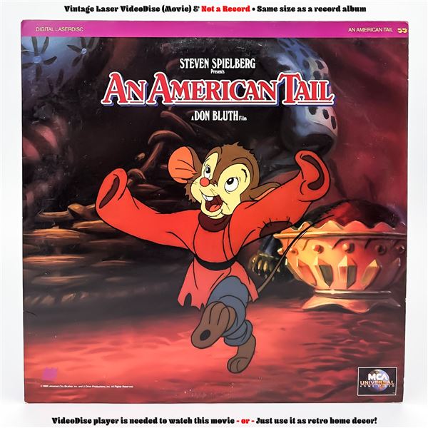 AN AMERICAN TAIL LASERDISC LD VIDEO DISC