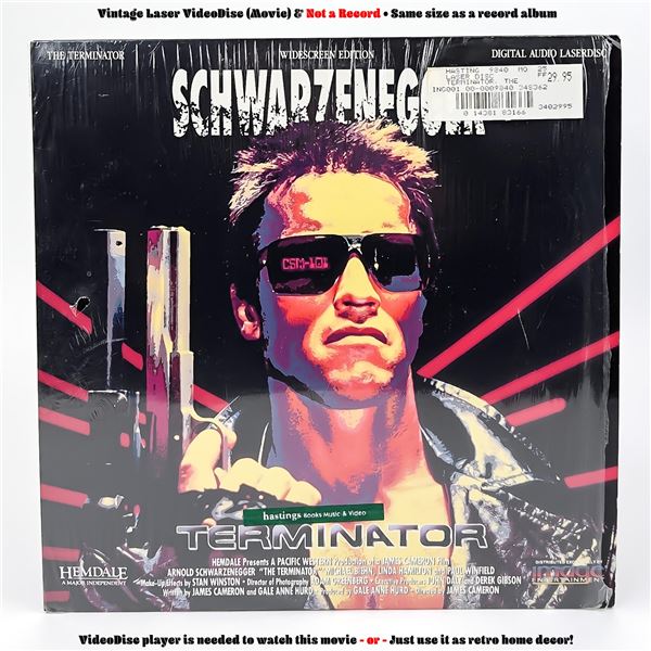 THE TERMINATOR LASERDISC LD VIDEO DISC