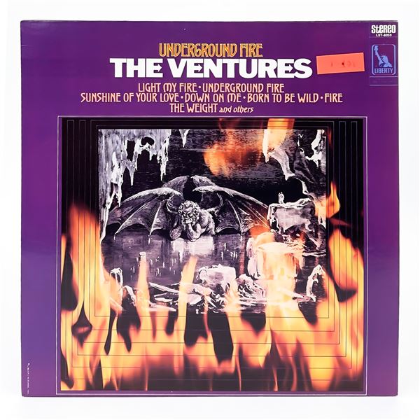 UNDERGROUND FIRE THE VENTURES VINYL LP RECORD