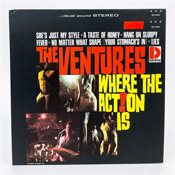 WHERE THE ACTION IS THE VENTURES VINYL LP ALBUM