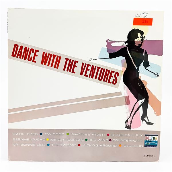 DANCE WITH THE VENTURES VINYL LP RECORD ALBUM