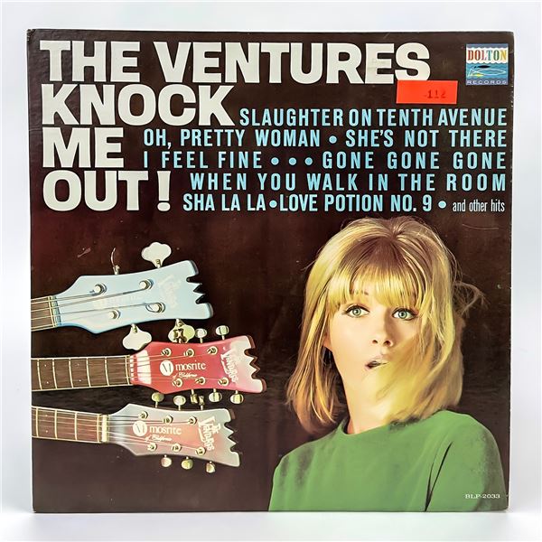 THE VENTURES KNOCK ME OUT VINYL LP ALBUM