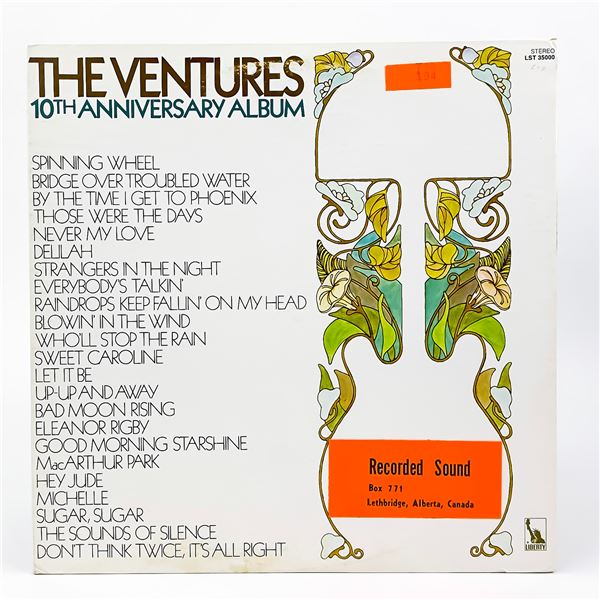 THE VENTURES 10TH ANNIVERSARY LP ALBUM