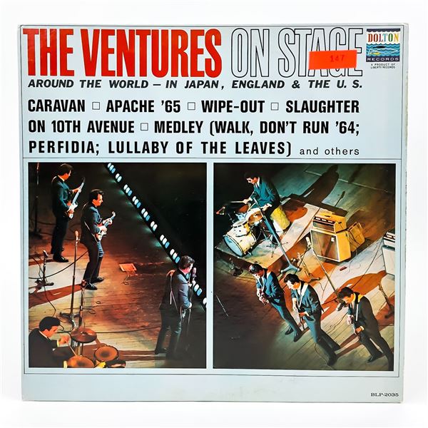 THE VENTURES ON STAGE VINYL LP RECORD ALBUM