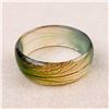 Image 5 : VINTAGE LUCITE PEACOCK FEATHER BANGLE BRACELET