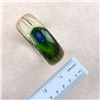 Image 9 : VINTAGE LUCITE PEACOCK FEATHER BANGLE BRACELET