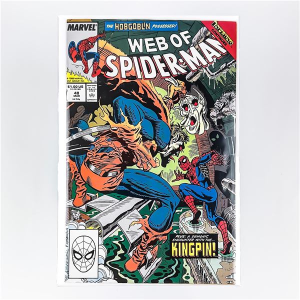 WEB OF SPIDER-MAN #48 - KINGPIN! - MARVEL COMICS