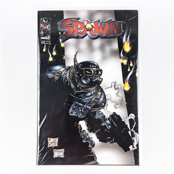 SPAWN #64 COMIC - MCFARLANE TOYS INSERT - SEALED