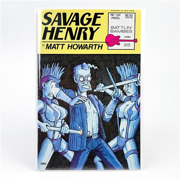 SAVAGE HENRY #25 - MATT HOWARTH COMIC BOOK