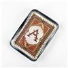 Image 2 : VINTAGE MONOGRAM LETTER “A” GLASS PAPERWEIGHT