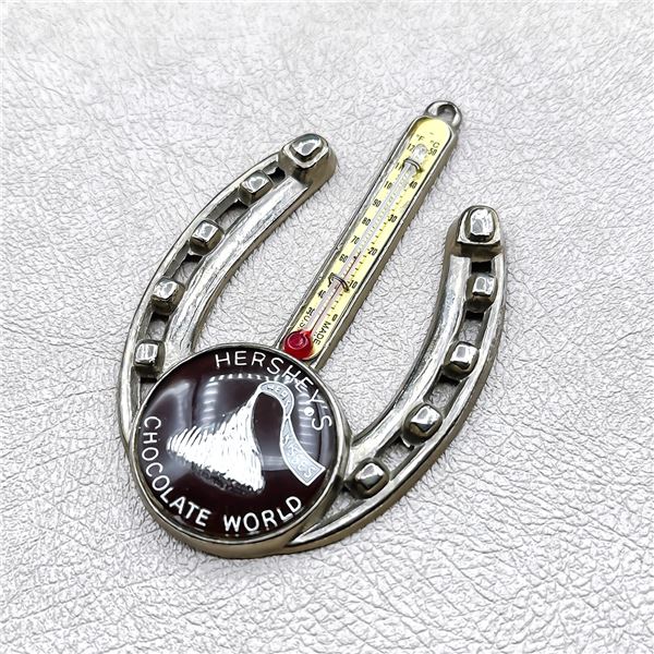 VINTAGE HERSHEY'S CHOCOLATE WORLD THERMOMETER