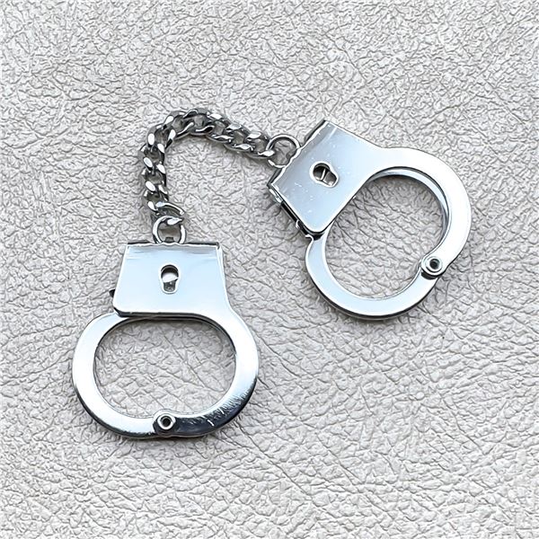 MINI HANDCUFFS NOVELTY KEYCHAIN