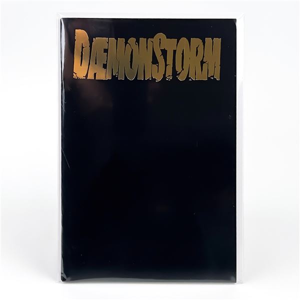 DAEMONSTORM #1 - SIGNED - GOLD FOIL LOGO COVER