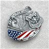 Image 1 : THE POLICE OFFICER AMERICAN HERO BELT BUCKLE