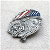 Image 3 : THE POLICE OFFICER AMERICAN HERO BELT BUCKLE