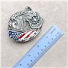 Image 7 : THE POLICE OFFICER AMERICAN HERO BELT BUCKLE
