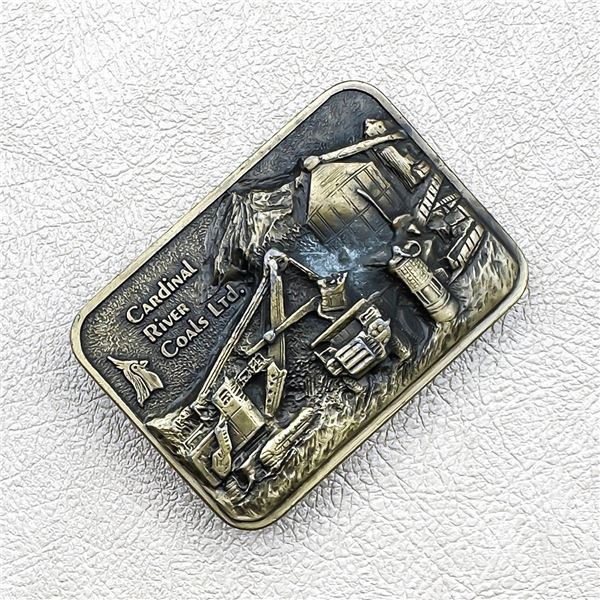 CARDINAL RIVER COALS LTD INDUSTRIAL BELT BUCKLE