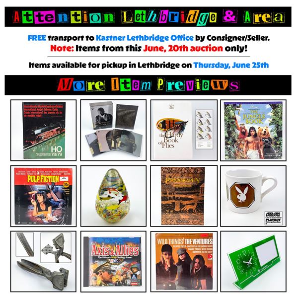 FEATURED ITEMS: THESE ARE SOME OF THE LOTS COMING UP!