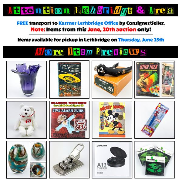 FEATURED ITEMS: THESE ARE SOME OF THE LOTS COMING UP!