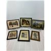 Image 1 : Group of 6 vintage framed prints - landscapes, ship & cathedral scenes