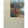 Image 5 : Group of 4 vintage frames - watercolors, silhouette print & empty frame