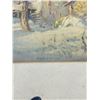 Image 3 : Framed Quebec winter village print signed F.C. Hutchison