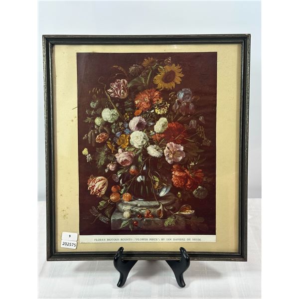 'Flora's Riotous Bounty - Flower Piece' print after Jan Davidsz de Heem