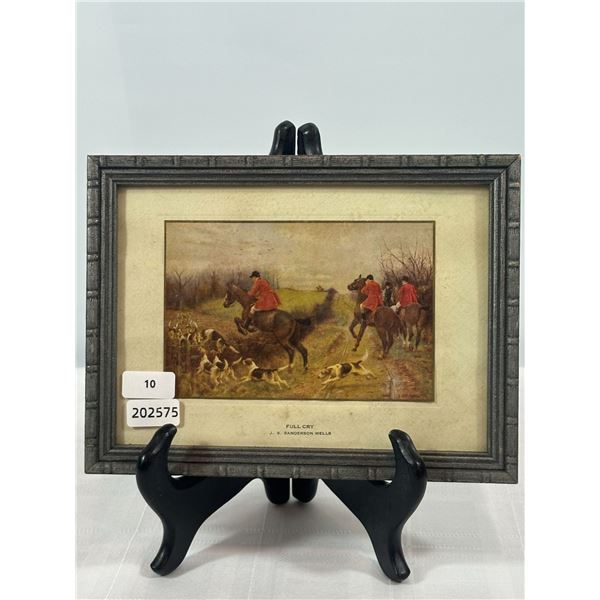 'Full Cry' fox hunt print after J.S. Sanderson Wells