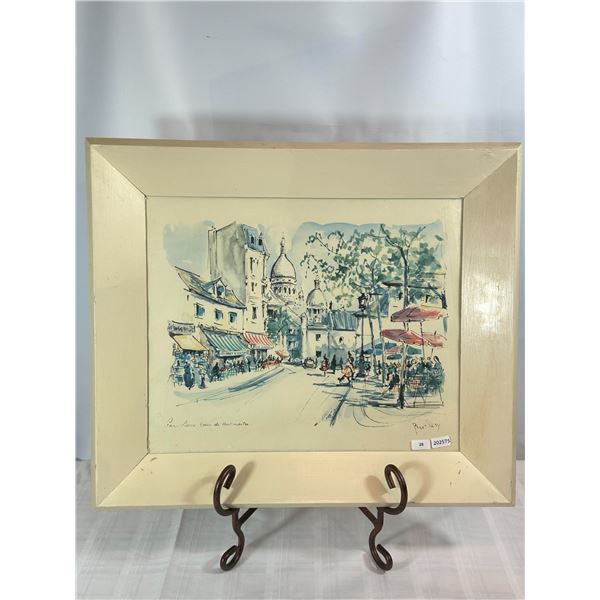 Huchet (Puillery) Framed Print — "Sacré-Cœur de Montmartre," Paris