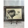 Image 1 : Signed Limited Edition Lithograph — Perched Eagle by Sam Wagstaffe, 23/100
