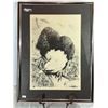 Image 1 : Signed Limited Edition Lithograph — Bald Eagle on Perch by Sam Wagstaffe, 23/100