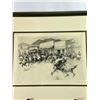 Image 2 : R.H. Palenske "The Alarm" — Framed Western Etching Print