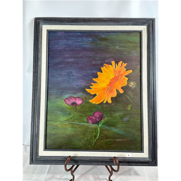 Original Oil on Canvas — Vibrant Floral Still Life