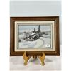 Image 1 : Original Watercolor — Vintage Truck in Snowdrifts