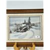 Image 2 : Original Watercolor — Vintage Truck in Snowdrifts