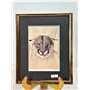 Image 1 : R. Fehr "Cougar Portrait" — Signed & Dated 1984 Print