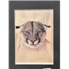 Image 2 : R. Fehr "Cougar Portrait" — Signed & Dated 1984 Print