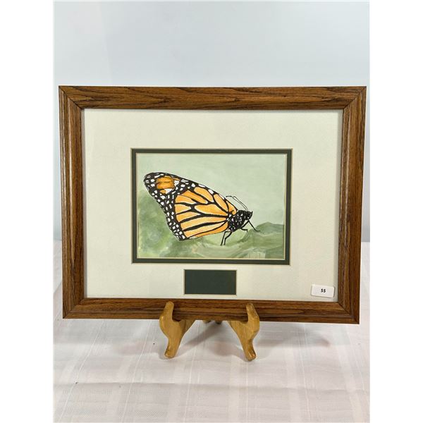 Original Watercolor & Ink — Monarch Butterfly