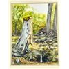 Image 2 : Original Watercolor — Forest Stump by W. Vik