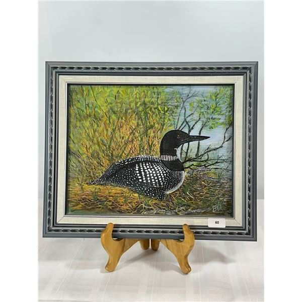 Original Oil Painting — Common Loon by B. Vik