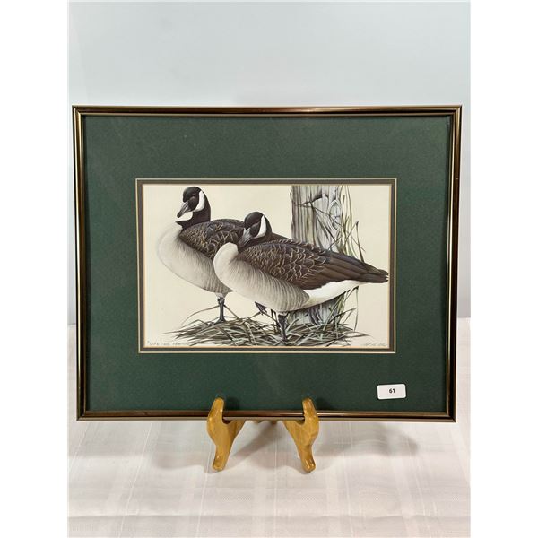 Framed Print "Lifetime Partners" by Art LaMay – Canada Geese Pair