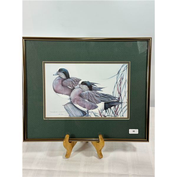 Framed Print "Whimsical Wigeons" by Art LaMay – American Wigeon Pair